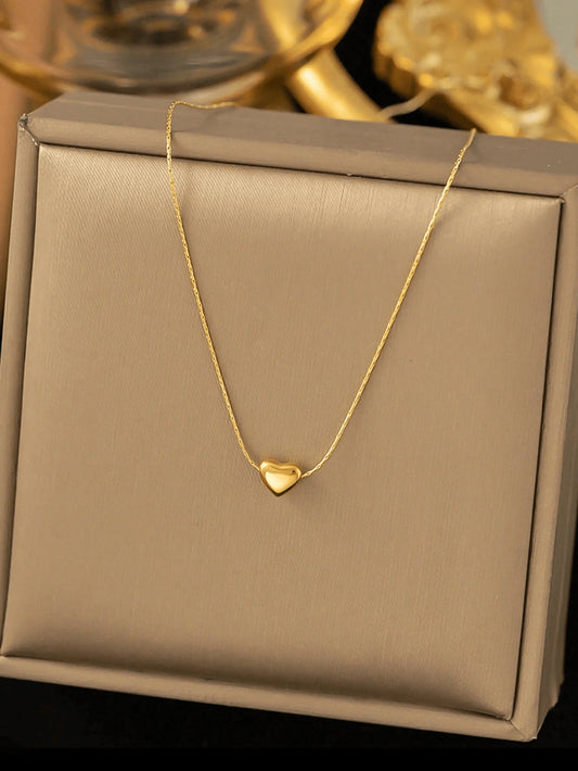 Elegant Heart Pendant Necklace Women
