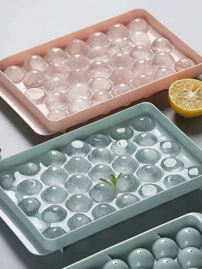 33-Grid Plastic Ice Tray with Lid