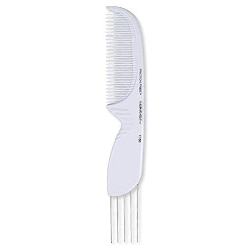 Cricket FF60 Friction Free Lift and Tease Comb - Teasing Lifting Comb with Metal Teeth for Volume and Texture, Reduces Friction and Damage, Set of 3, Ideal for Teasing and Styling All Hair Types