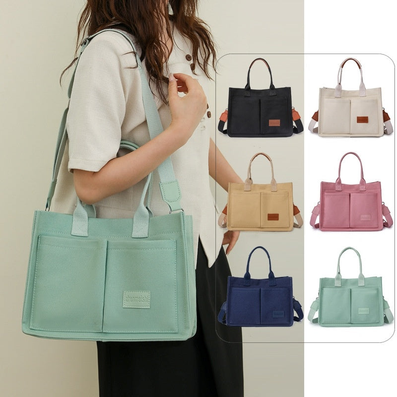 Canvas Tote Bags Women Mommy Bag Large Capacity and multi pockets   Hand Bag