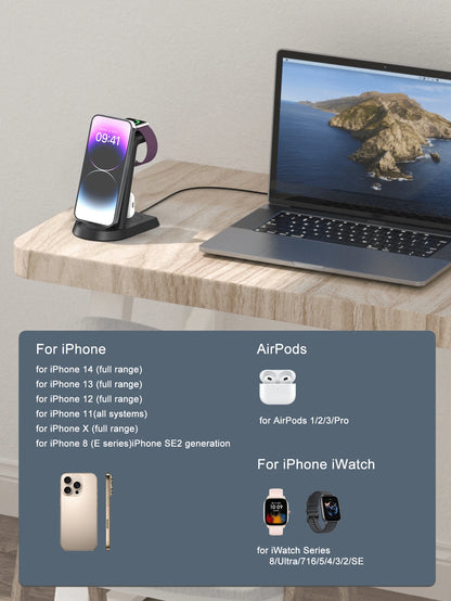 3-in-1 iPhone Charging Station