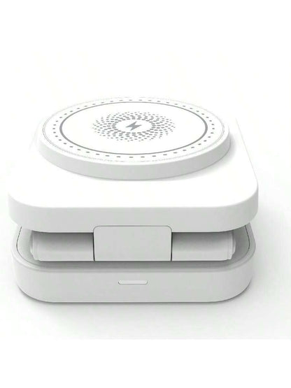3-in-1 Magnetic Wireless Charger Stand for iPhone, Watch & AirPods