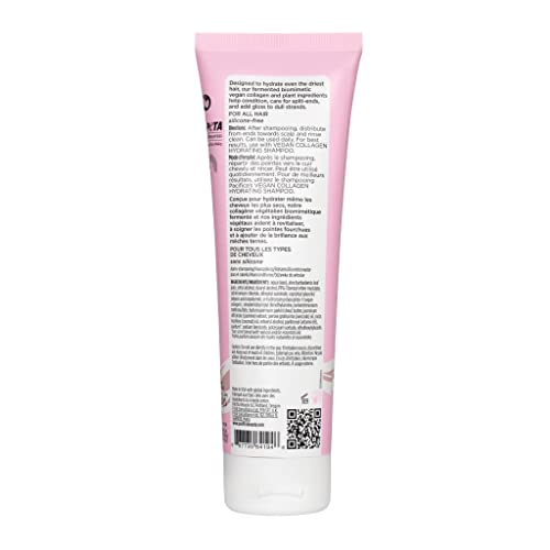 Pacifica Vegan Collagen Hydrating Shampoo & Conditioner Set – Moisturizing Hair Care for Dry Brittle Hair, Biotin & Avocado Oil for Strength & Shine, Thickening Clean Vegan Dermatologist Tested, 12 oz