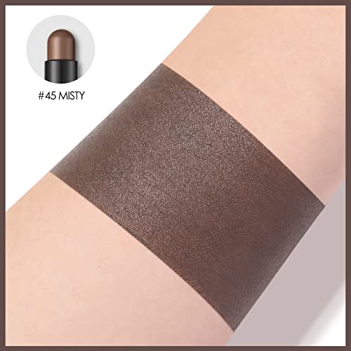 FOCALLURE Shimmer and Matte Cream Eyeshadow Stick,Smooth Brilliant Eye Brightener Pencil for Women,Long Lasting Waterproof Eye Shadow and Liners Makeup,MISTY
