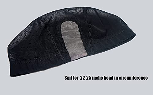 Highshion 5pcs Spandex Mesh Dome Wig Cap For Making wig, Elastic Dome Mesh Cap small holes, Dome caps for men women