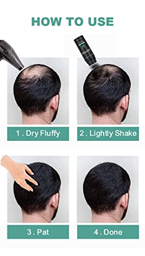 GREY Hair Fibers for Thinning Hair 27.5g Bottle | Undetectable & Natural Keratin Hair Fibers Concealer for Hair Loss for Men and Women | Hair Building Fibres Powder [GREY]