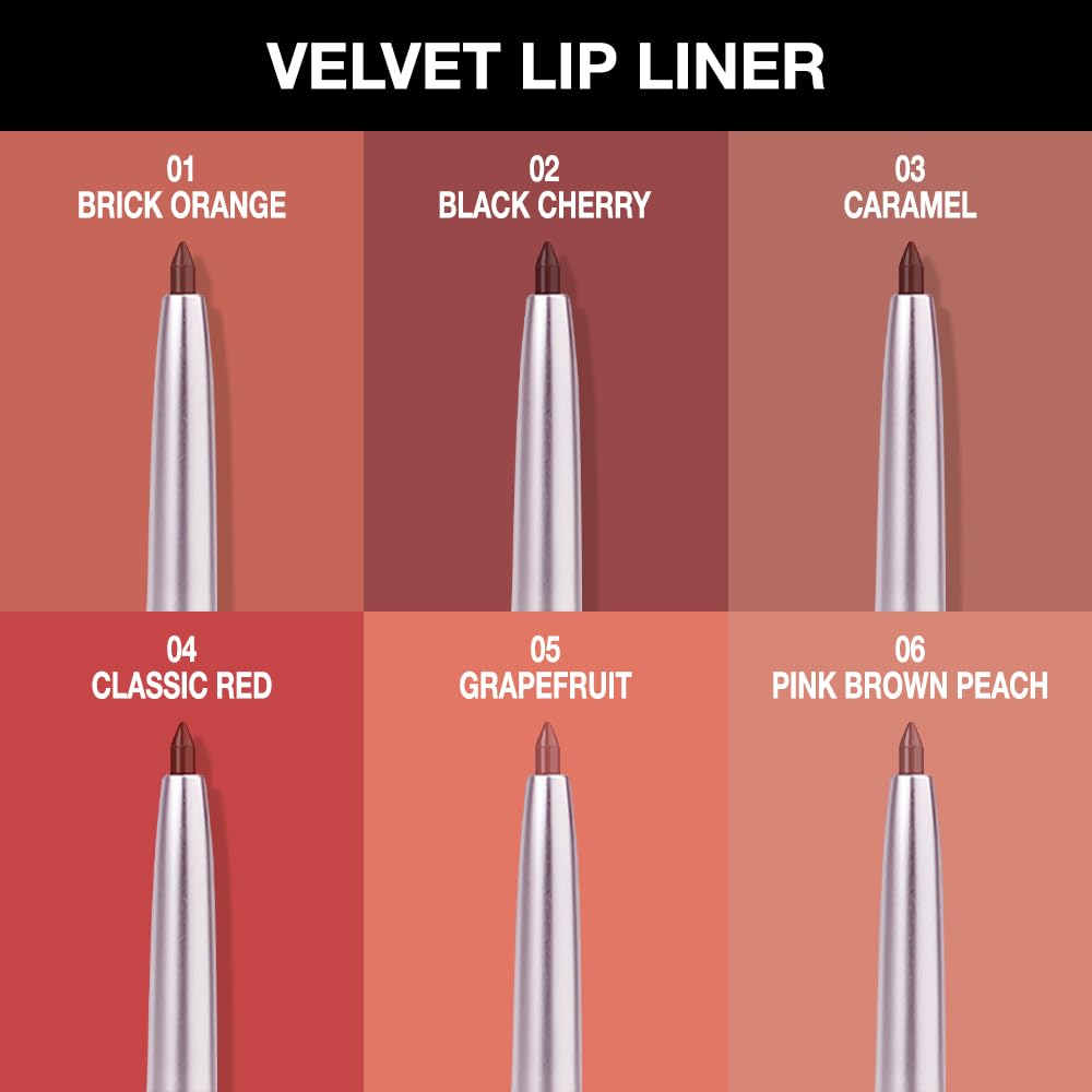 HHLTOH Matte Red Retractable Lipliner Pencil, Highly-Pigmented lip pencil, Long Lasting Waterproof Makeup Crayon for Lip Liner and Eye Liner, Smooth and Creamy, Rich Colors, Smooth Application, 04#