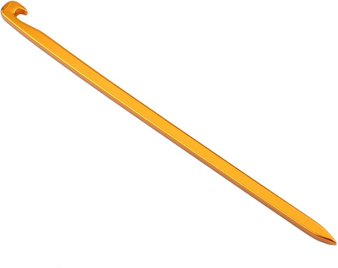 Zerone Tent Stake,10pcs 16cm/6.29in Outdoor Heavy Duty Galvanized Non-Rust Tent Pegs, Aluminum Camp Awning Canopy Accessories Tent Rock Stakes Pegs Nails for Camping