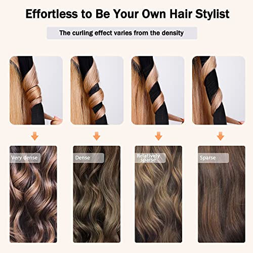 CORATED Heatless Curling Rod Headband, No Heat Curl Set with Hair Clips and Scrunchie, Silk Overnight Styling Kit for Long and Medium Curls