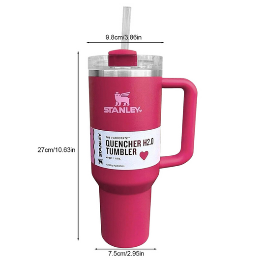 Stanley Rose Red Tumbler 40oz