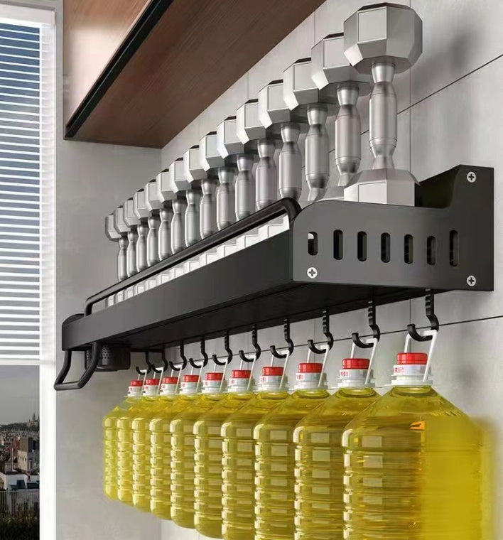Kitchen Seasoning Shelf Wall – Convenient and Space-Saving Storage for Your Spices