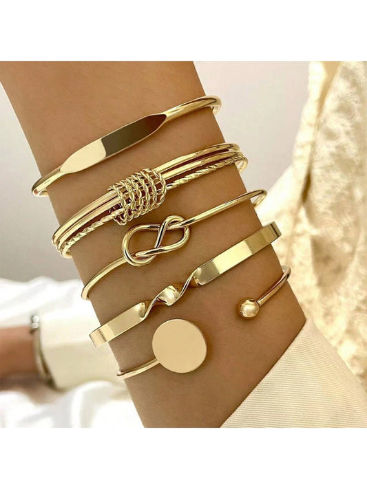 Bohemian Women’s Metal Bracelet Set