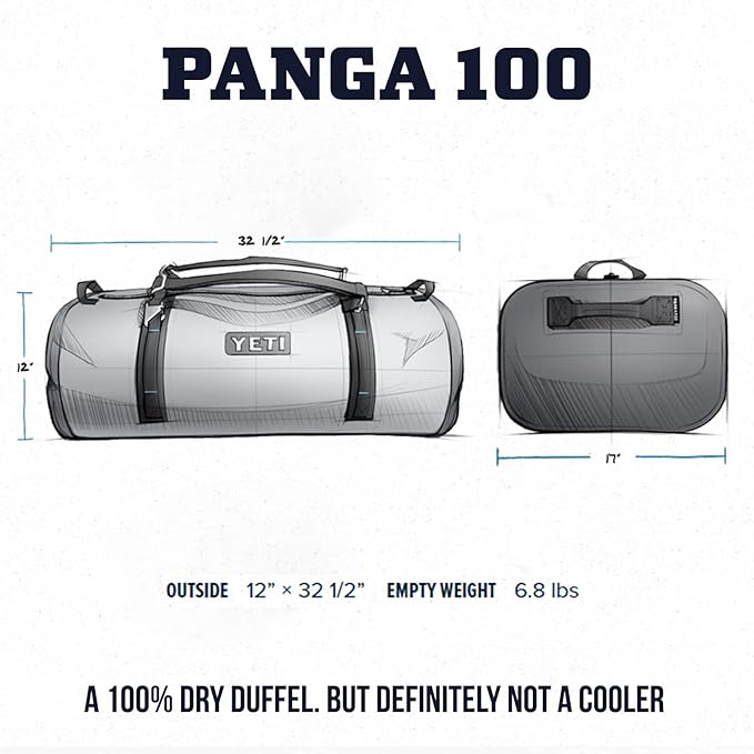 YETI Panga Series Airtight, Waterproof, Submersible, Dry Duffel Bags