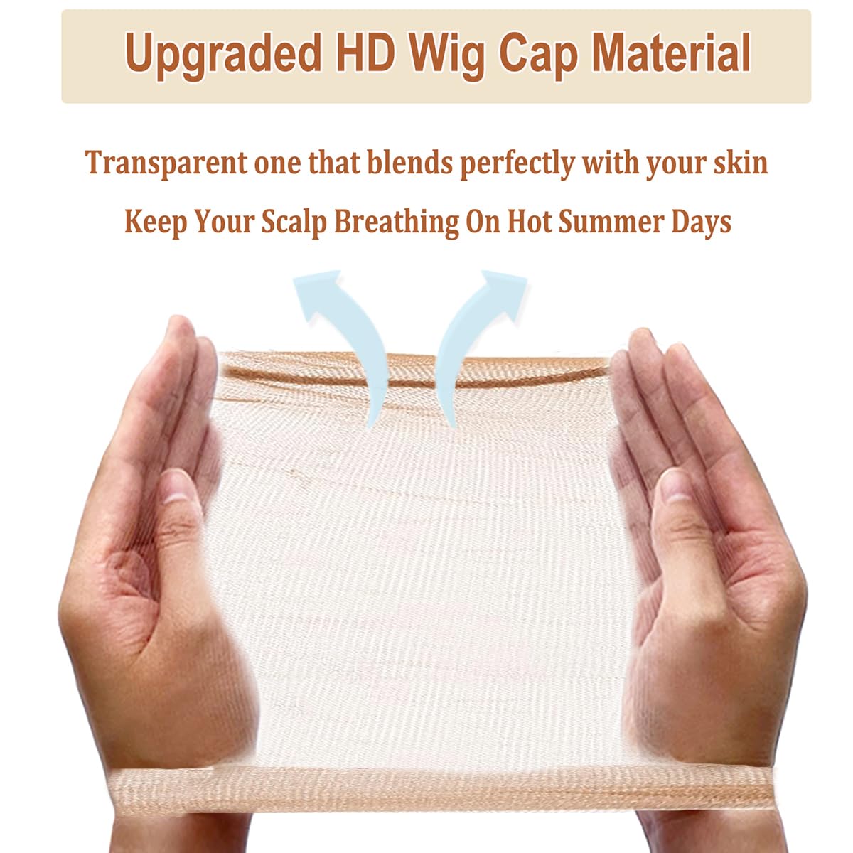 HD Dark Brown Wig Cap 12 Pcs Wig Caps For Women Transparent Wig Cap For Lace Front Wig Invisible Stocking Caps Sheer Wig Cap with Elastic Wig Band Set Wig Accessories（12 HD Wig Caps+1 Wig Band）