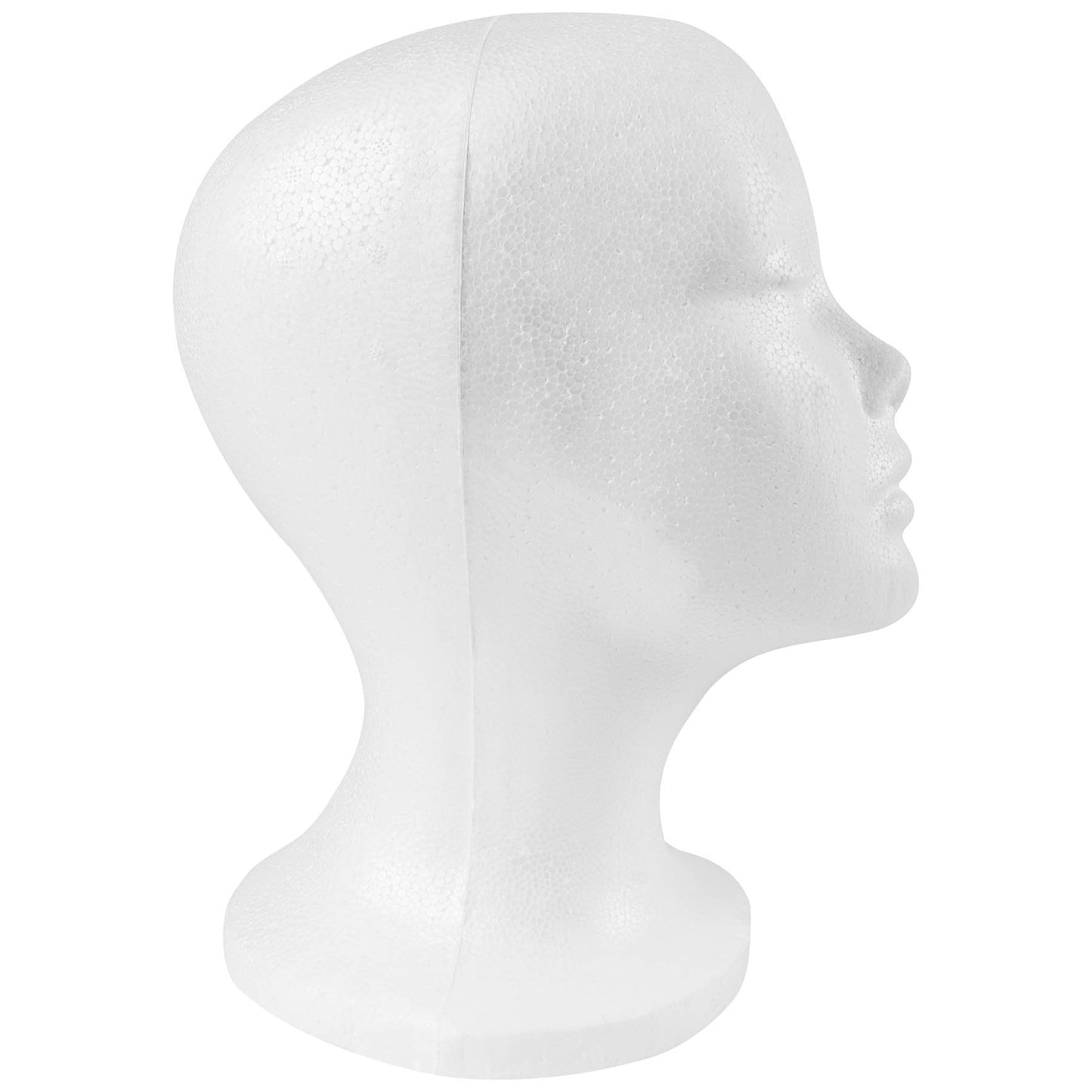 SHANY Styrofoam Model Heads ,Hat Wig Foam Mannequin Female Wig Head Stand ,Mannequin Head for wigs , Wig Holder - Round Base , 11 Inches Female Mannequin Head -12 Pieces - One Dozen