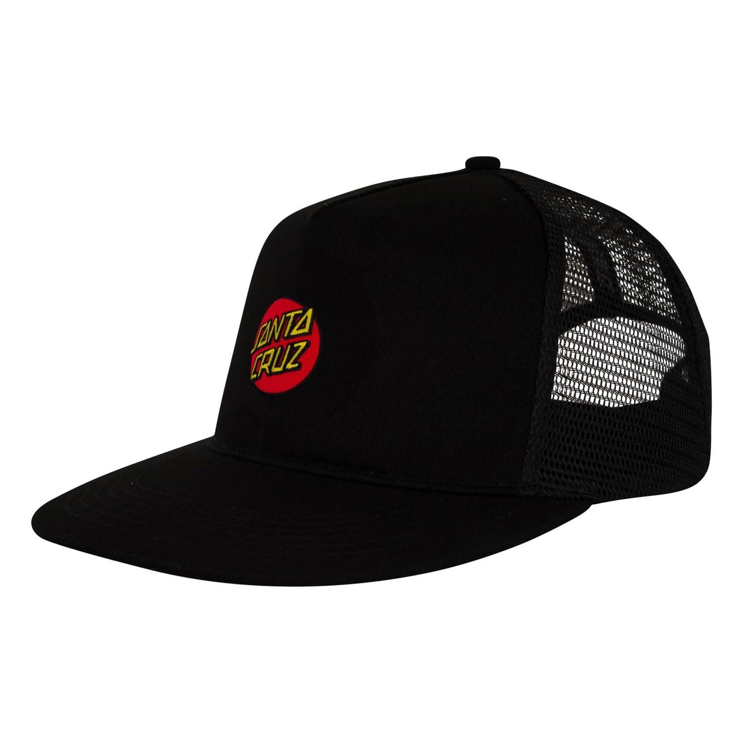SANTA CRUZ Cruz Embroidered Mesh Trucker Structured Hat Black OS Unisex