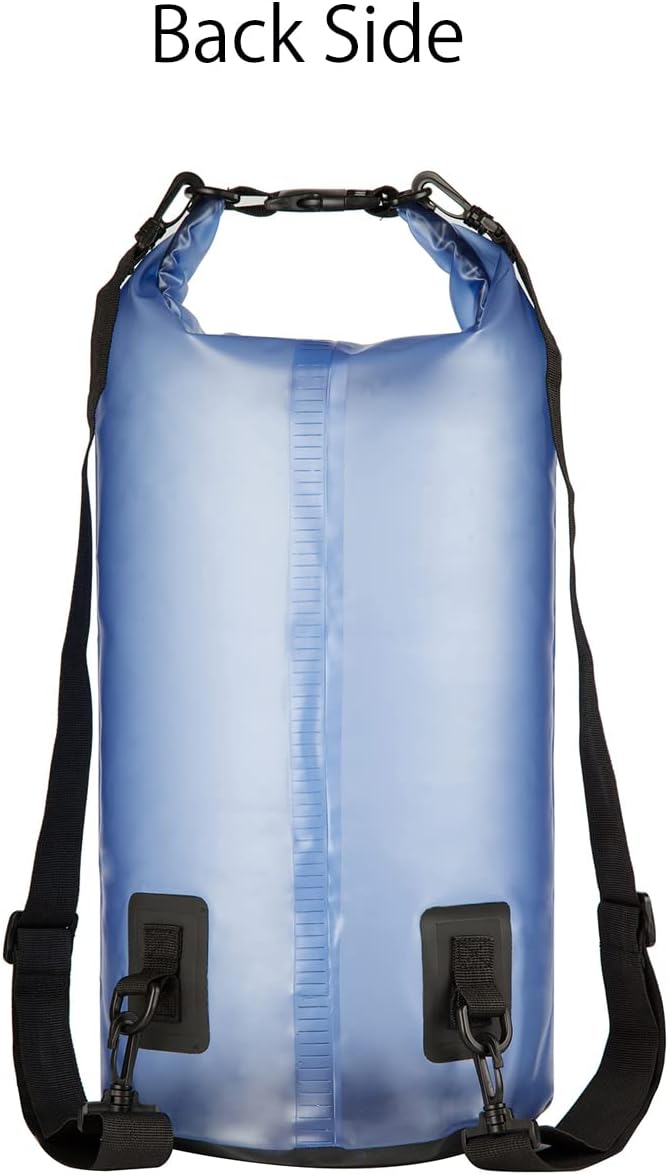 Waterproof Dry Bag,10L/20L Roll Top Waterproof Dry Bag Backpack For Kayaking Boating Swimming fow Women Men (Blue-20L)