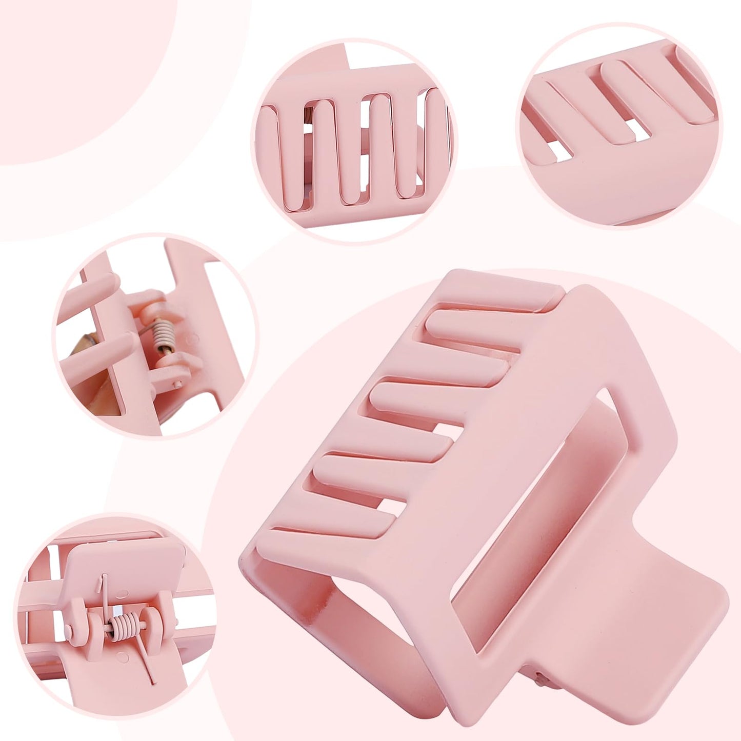 Hair Clips 16 Pcs for Women - Large and Small Matte Banana Clips for Thin, Thick, Curly Hair, Strong Hold Nonslip Hair Claws