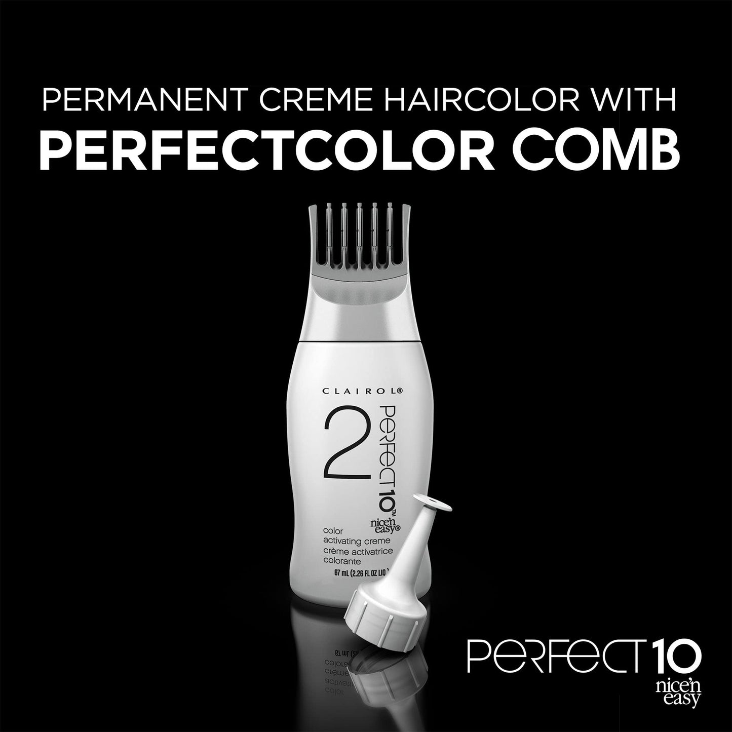 Clairol Nice'n Easy Perfect 10 Permanent Hair Dye, 5 Medium Brown Hair Color, Pack of 1