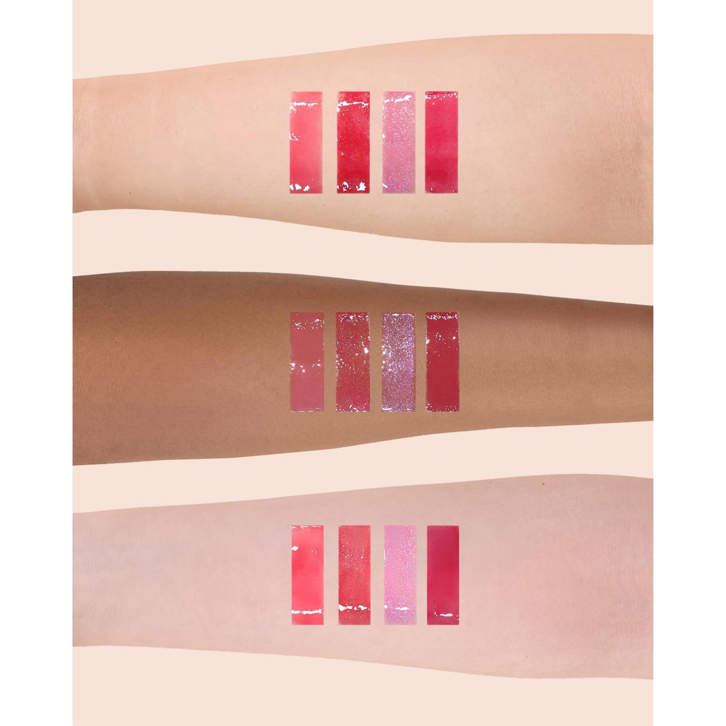 Flower Knows Violet Strawberry Rococo Glitter Lip Gloss-Moisturizing Tinted Lip Oil-Hydrating Glowy Lip Makeup for Girls&Women-Vegan & Cruelty-Free-0.12 Fl Oz,1 Count (G03 Berry Bomb)