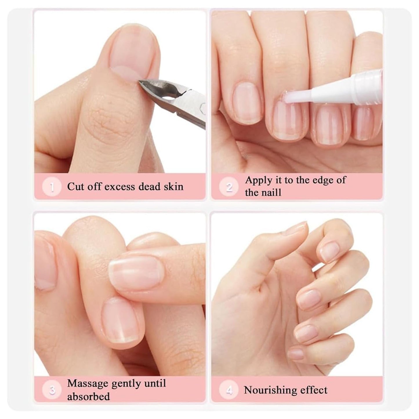Generic 3pcs Rejuvenation Nail Growth Oil, Clear Nail Growth Serum for Nail Strengthener and Growth