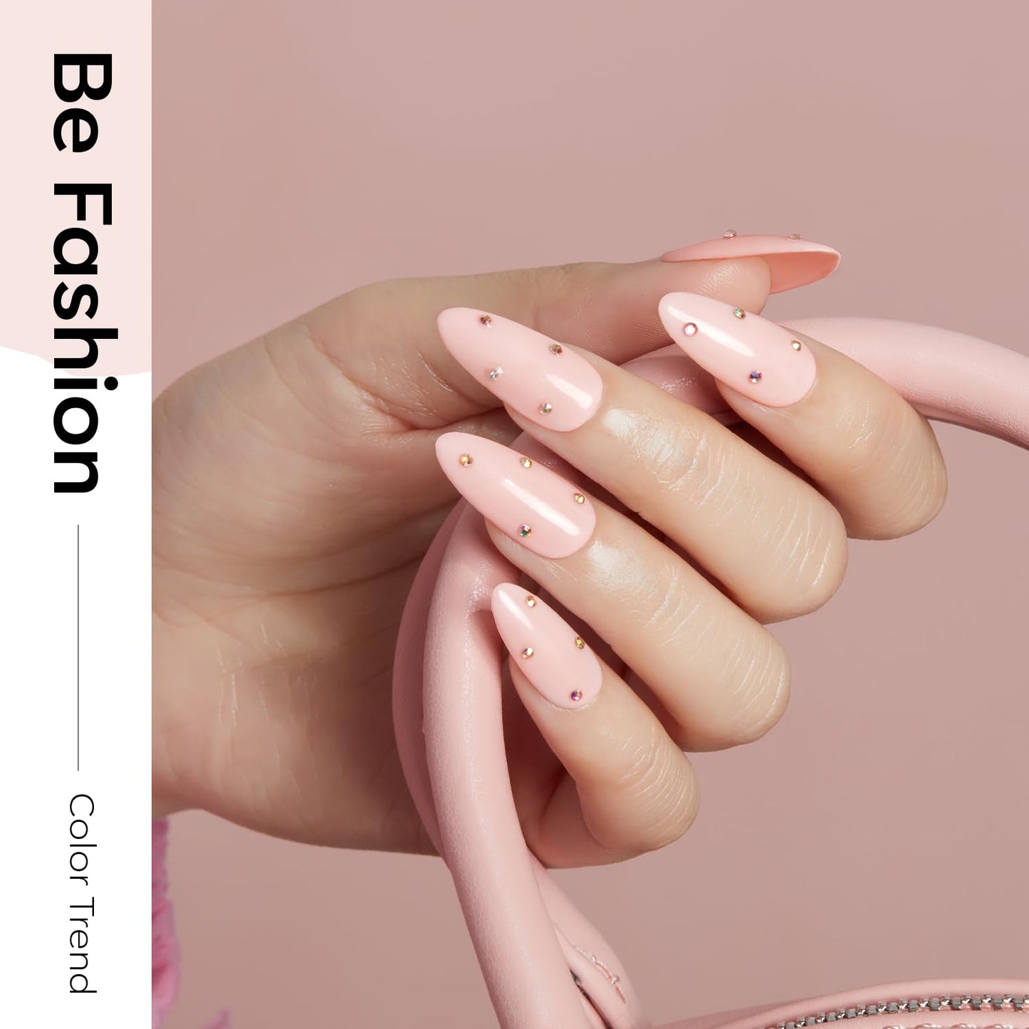 Modelones Gel Nail Polish, Nude Pink 6 Colors Gel Nail Polish Set Neutral Pink Glitter Nail Polish Gel Classic Nude Sheer Pink Gel Polish LED Nail Art Manicure Soak Off DIY Salon Gifts for Women Girls