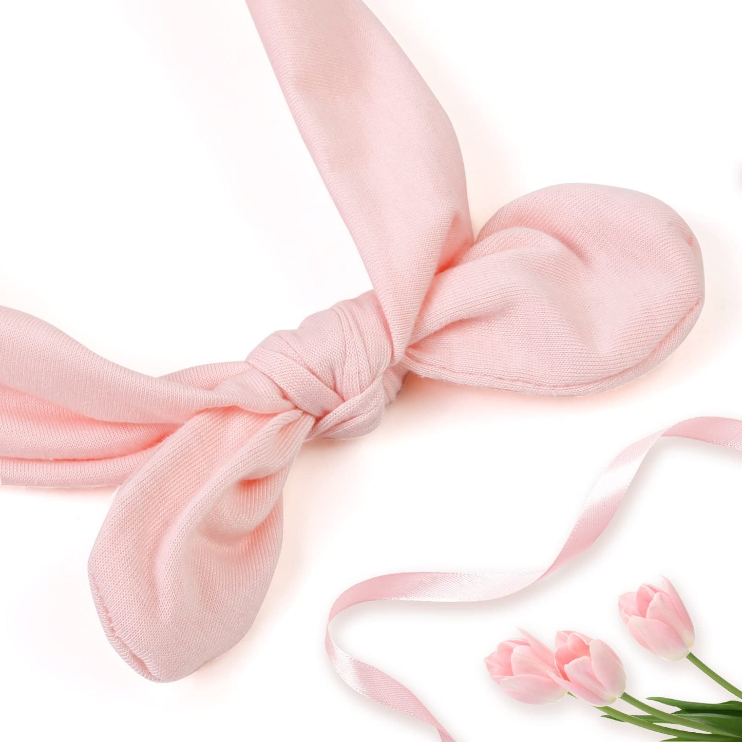 Huachi 12 Pack Bow Headbands for Women Headwraps Hairband Knotted Head Bands Rabbit Ears Stretchy Turban Head Wraps Fashion Sport Cute Hair Accessories