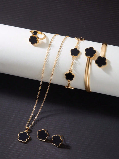 Vintage Gold Plated Jewelry Set