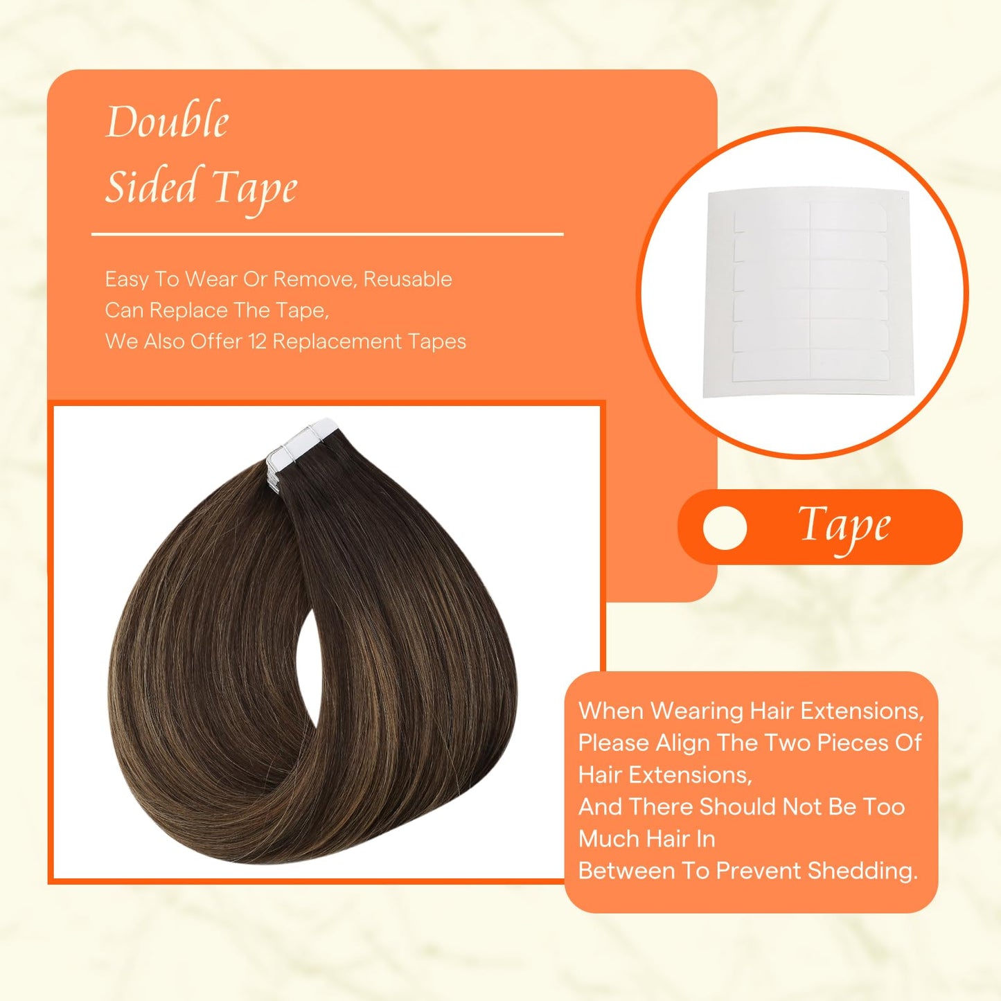 Full Shine Tape in Hair Extensions 30g 12 Inch Double Sided Tape in Extensions Color 2 Fading to 8 Ash Brown Highlight 2 Darkest Brown Balayage Straight Remy Hair Extensions Tape Ins 20PCS for Women