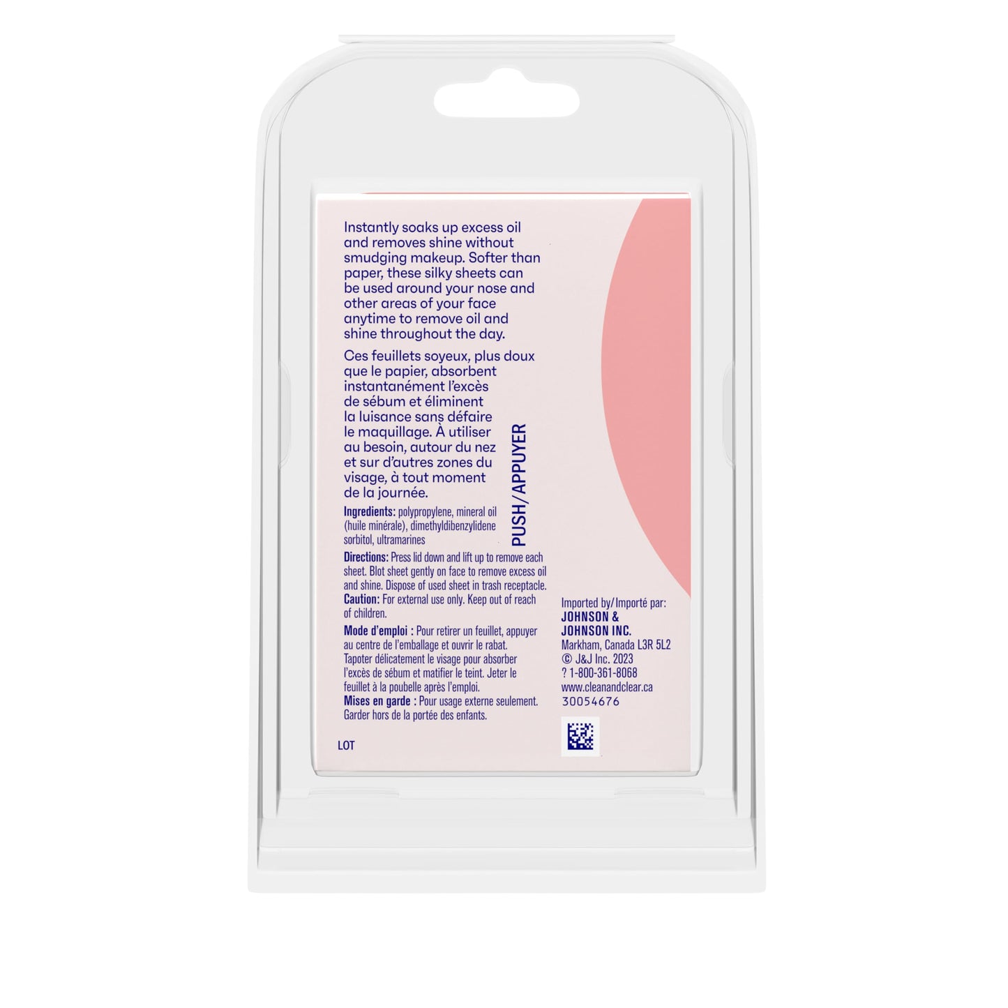 Clean & Clear Essentials Oil Absorbing Sheets, Portable Blotting Papers for Shine Control on the Face & Nose, Blotting Sheets Instantly Remove Excess Oil Without Smudging Makeup, 6 Pack