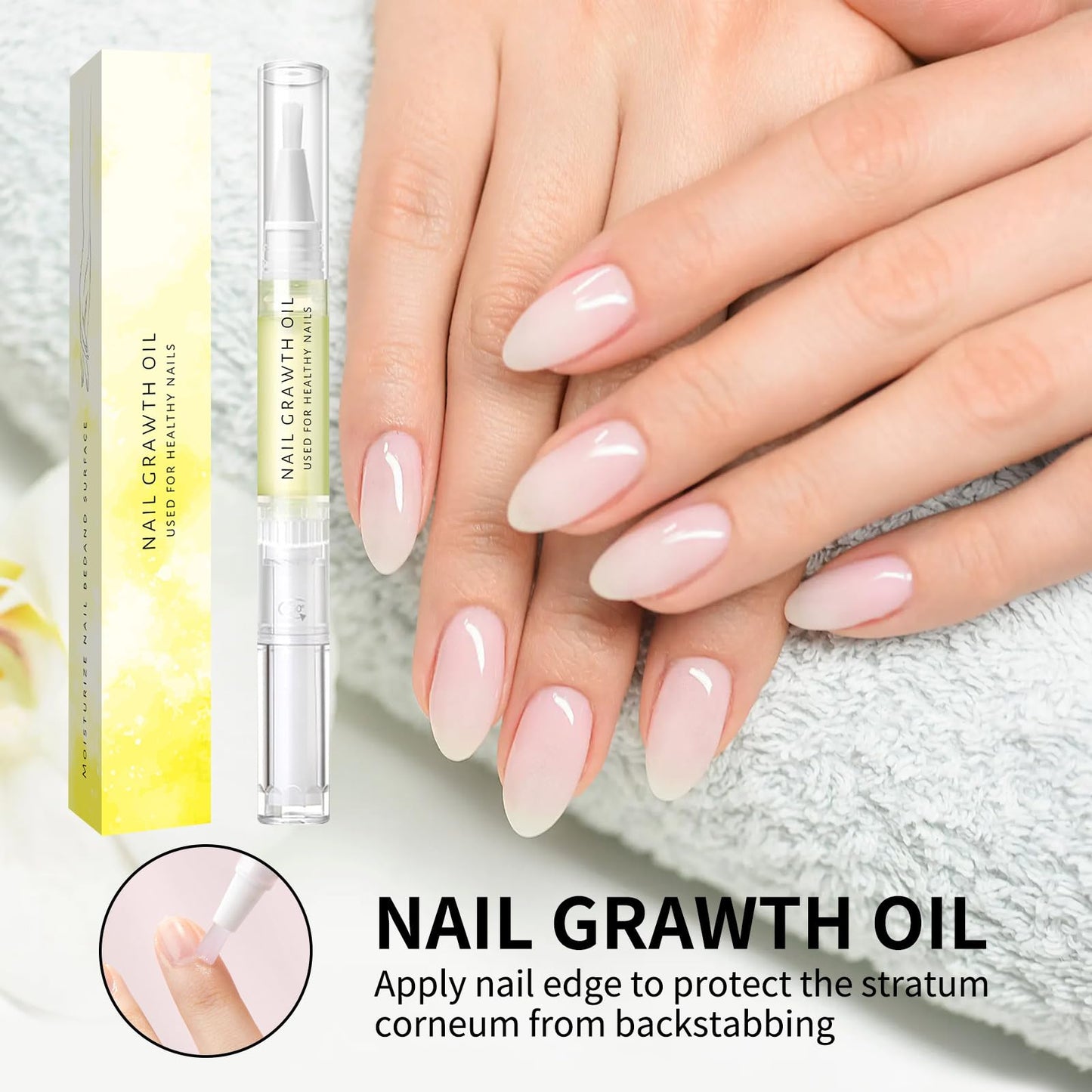 Generic 3pcs Rejuvenation Nail Growth Oil, Clear Nail Growth Serum for Nail Strengthener and Growth