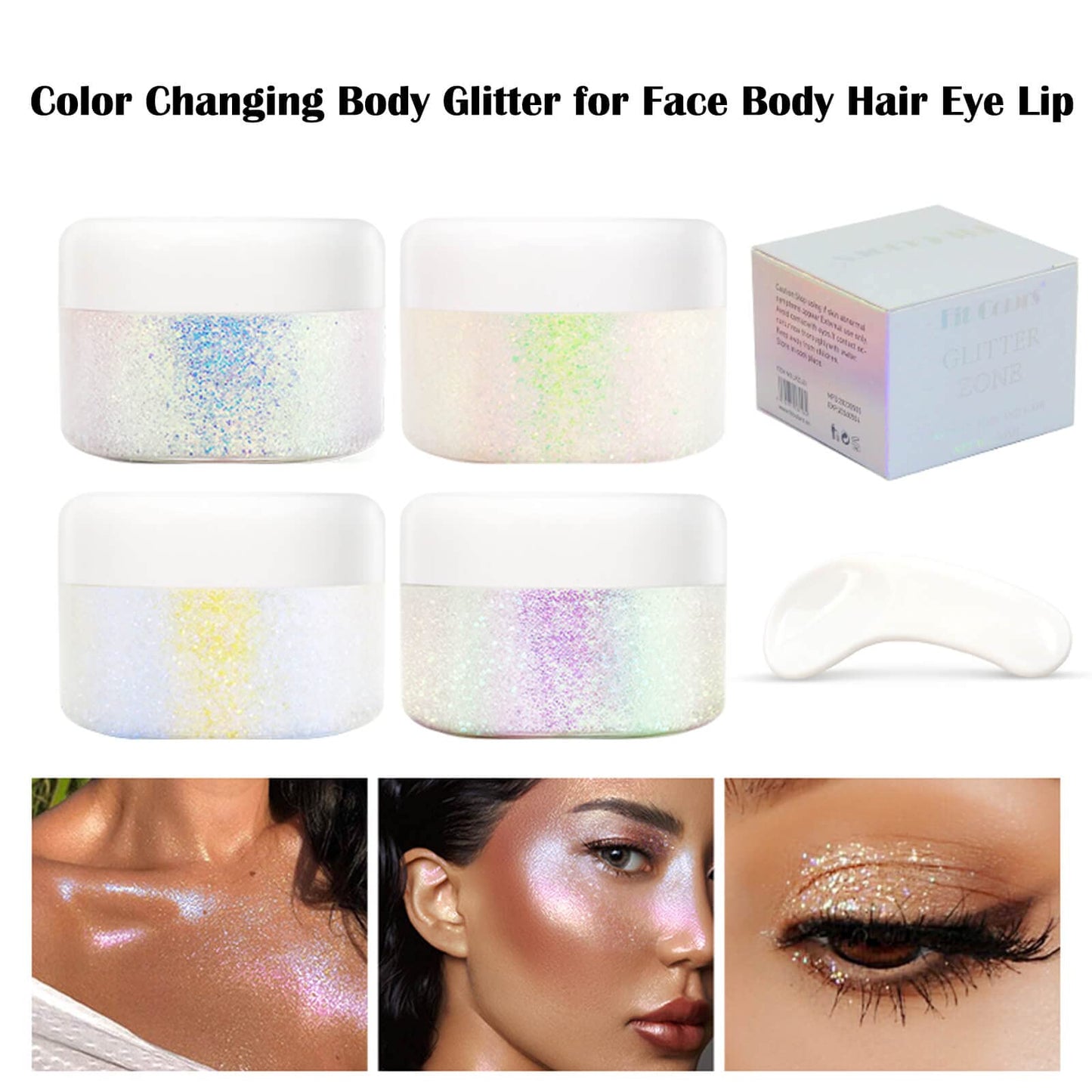 Paminify Light Purple Face Glitter Gel,Mermaid Body Glitter Gel,Singer Concerts Music Festival Rave Accessories,Self-Adhesive Sequins Glitter Body Hair Makeup,Sparkling Chunky for Women(Pink),51ML