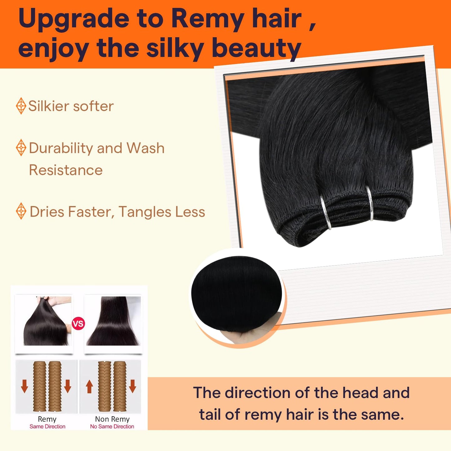 Full Shine Black Hair Extensions Real Human Hair Sew In Bundles 20 Inch Weft Hair Extensions Human Hair Black Straight Human Hair Bundles Double Weft Real Human Hair Extensions For Black Women 105G