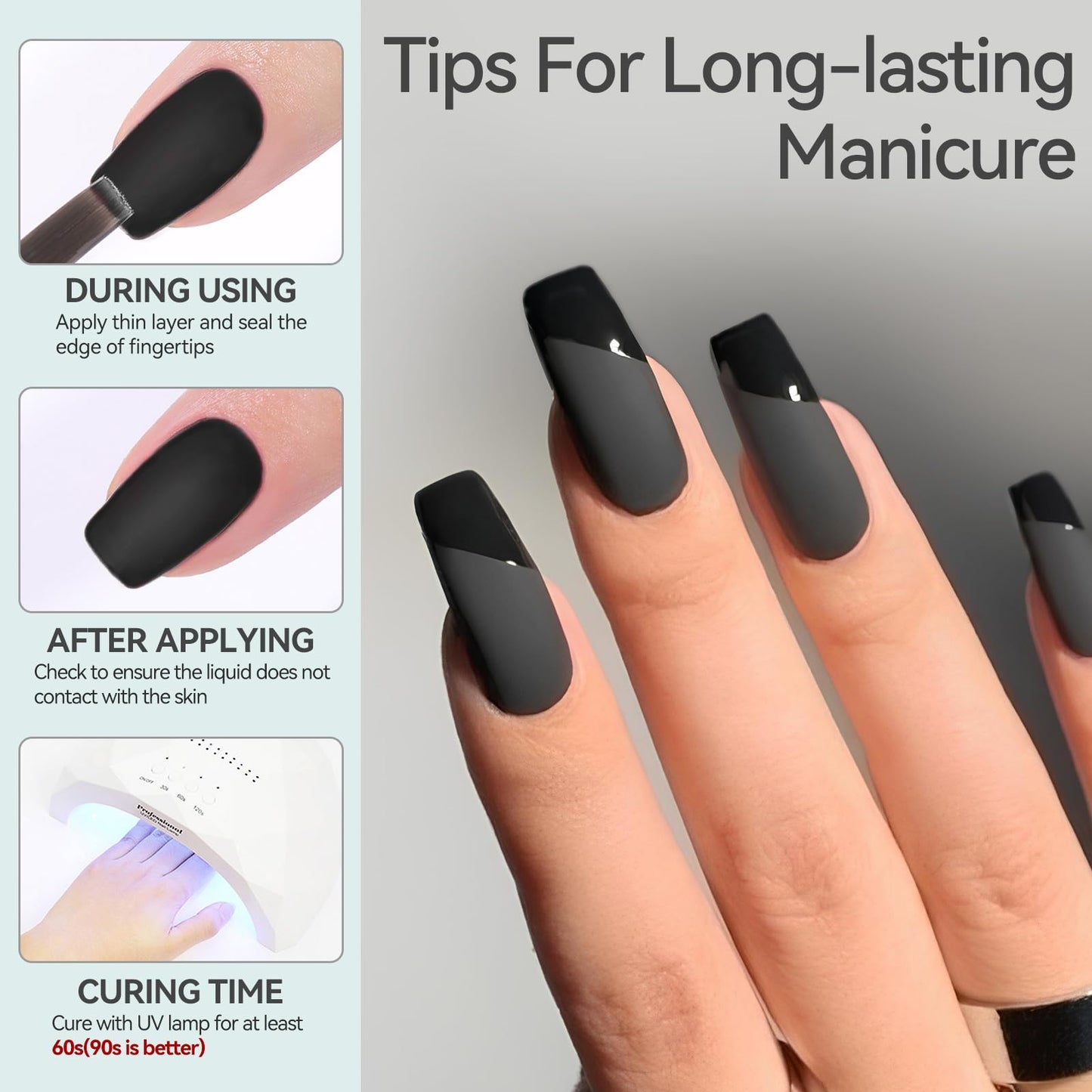 Born Pretty Matte Gel Top Coat, Matte Finish Nail Polish Top Coat Matte Gel Top Coat for Gel Nail Polish, 15ml No Wipe Matte Finish for Long Lasting Gel Nail Art DIY