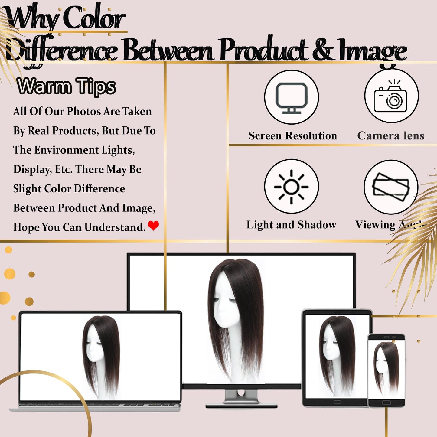 Hair Toppers for Women Real Human Hair, 360° 3D Human with Thinning Upgrade Middle Part Clip in Bangs Topper Hair Pieces for Women Daily(Medium Dark Brown, 14 Inch)