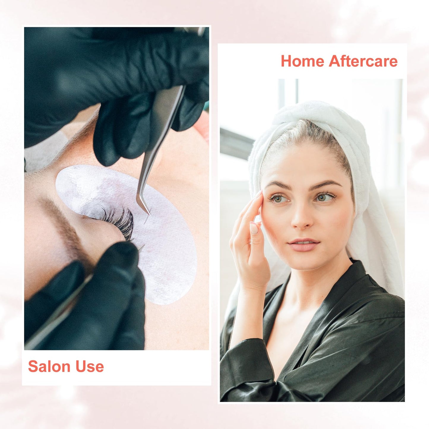 AuReve Lash Shampoo Concentrate 30ml Lash Cleanser Concentrate Add Hyaluronic Acid Oil-Free Lash Extension Shampoo Perfect for Salon，Peach