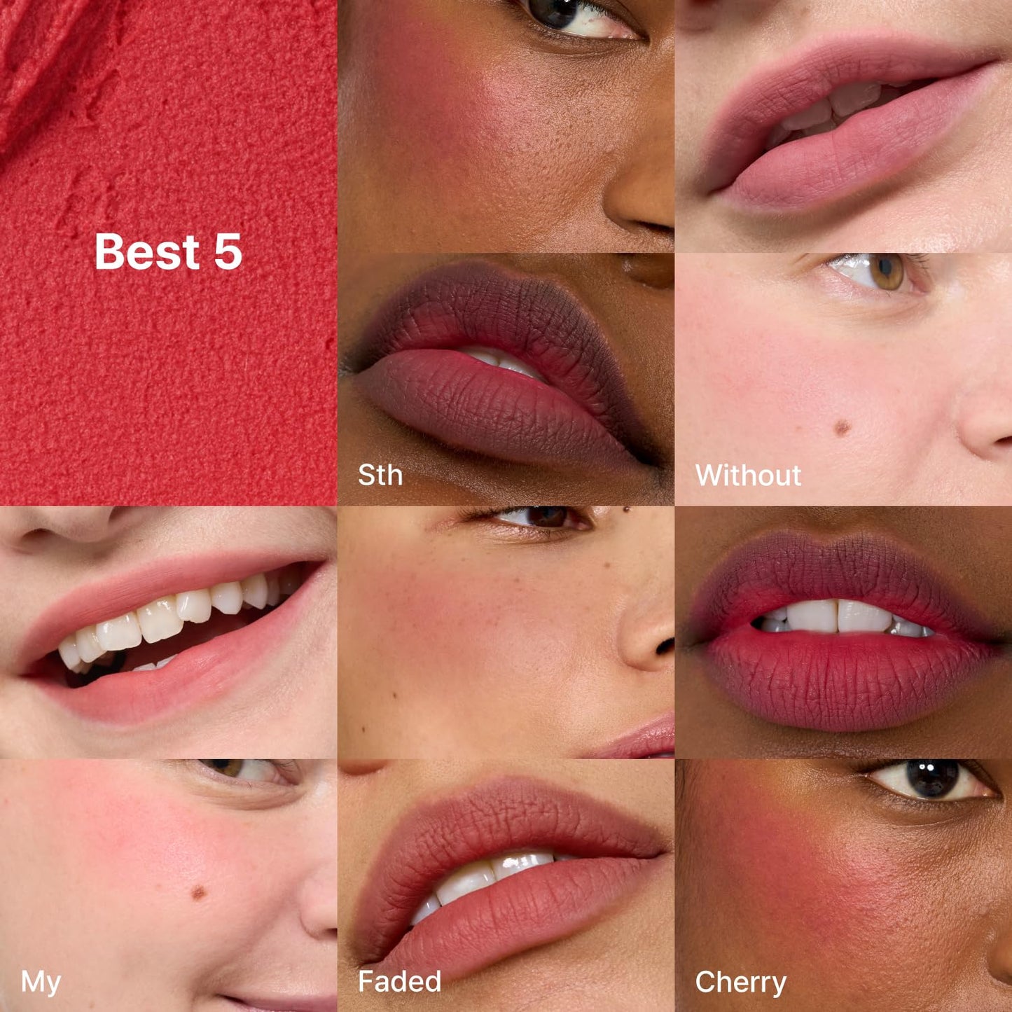 fwee Blurry Pudding Pot + Keychain SET | Airbrushed Blush & Lip, Buildable Pigment, Long-lasting, Lightweight, Easy to Blend, Natural Soft Matte Finish Makeup – D-day (Neon Red) | 0.17 oz