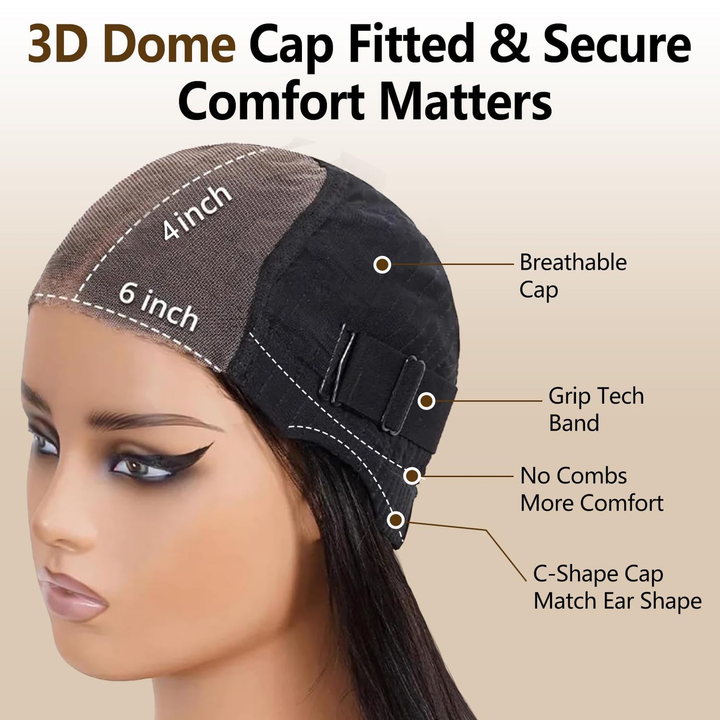 Glueless Wigs Human Hair Pre Plucked Pre Cut 20 Inch Magic Human Hair Wig that Can Change Colors 6x4 Straight Hd Lace Front Wigs Human Hair Wigs for Women 200% Density Nature Black Wig with Red