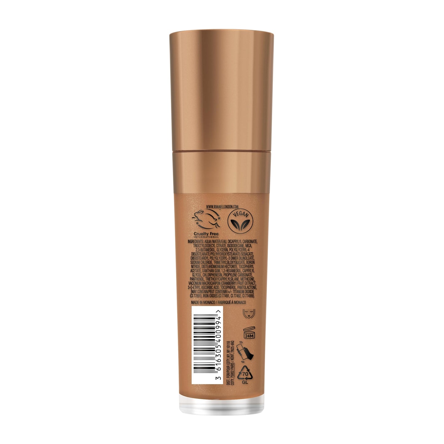 Rimmel Multi-Tasker Better Than Filters, 006 Medium Deep, Face Primer, Glow Booster and Highlighter, Vegan Formula, Anti-Ageing Benefits, Light-Reflecting Pigments, Giant Soft-Touch Wand, 1oz