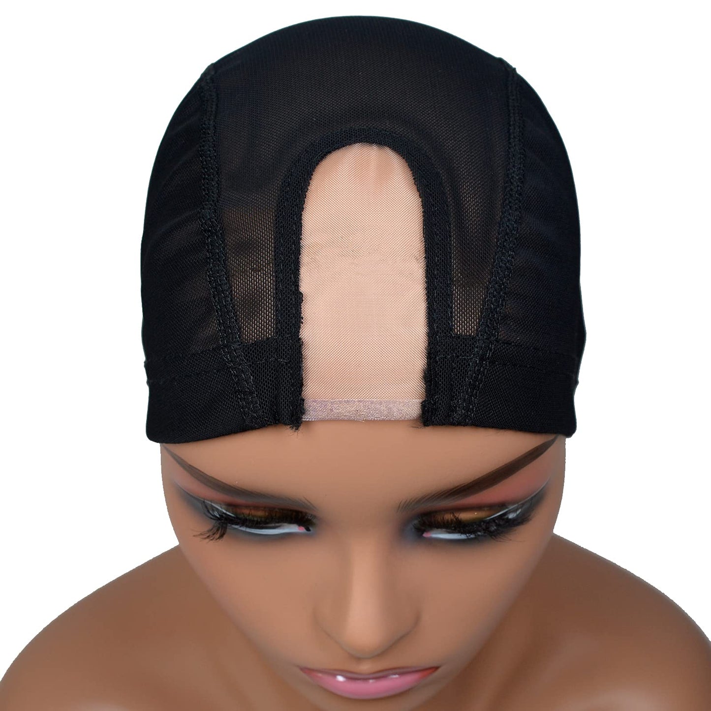 Highshion 5pcs Spandex Mesh Dome Wig Cap For Making wig, Elastic Dome Mesh Cap small holes, Dome caps for men women