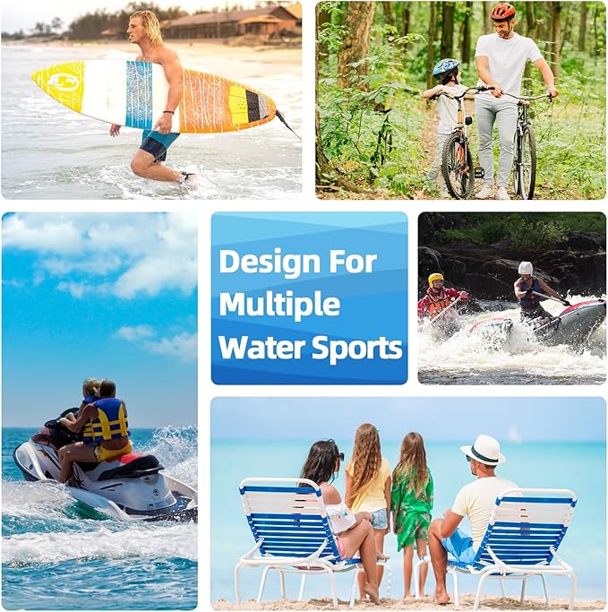 Waterproof Dry Bag with Adjustable Waist Strap Large Capacity Waterproof Waist Bag for Kayaking Boating Fishing Cycling (Black)