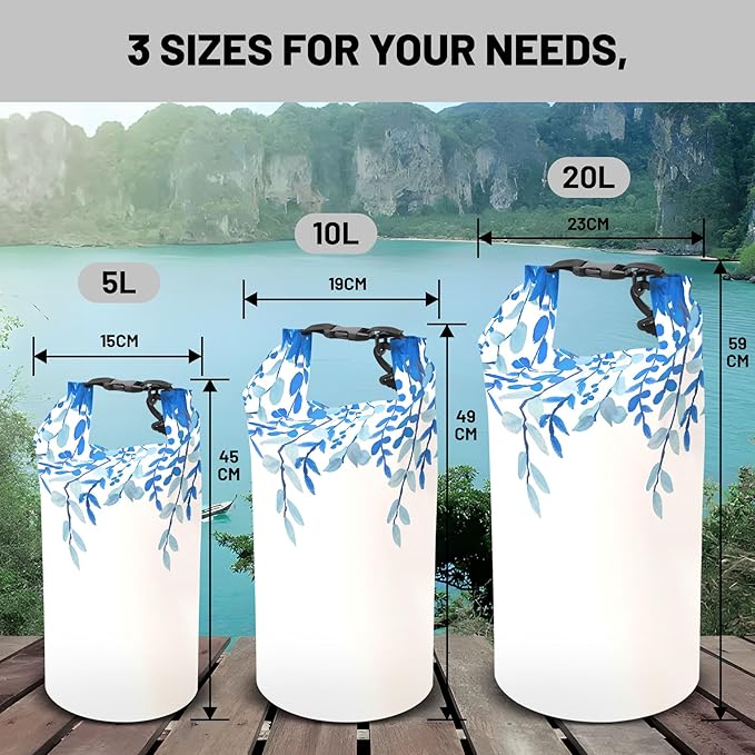 Waterproof Dry Bag,Roll Top Waterproof Backpack 2L/5L/10L/20L/30L/40L Floating Lightweight Bags for Kayaking, Boating, Fishing, Swimming Camping