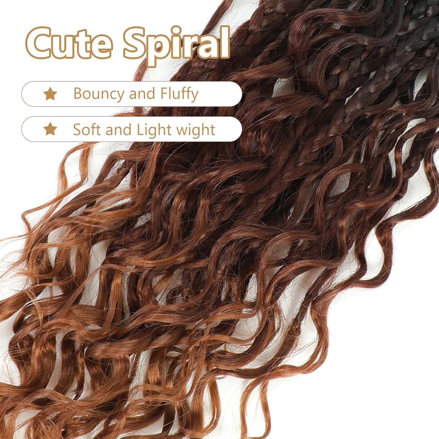 8 Packs Crochet Box Braids- 10 Inch Box Braids Crochet Braids Hair Synthetic Braiding Hair Goddess Box Braids Crochet Hair for Black Women (10(8Packs), 1B/33/30)