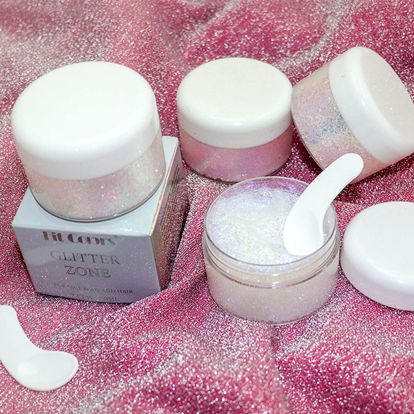 Paminify Light Purple Face Glitter Gel,Mermaid Body Glitter Gel,Singer Concerts Music Festival Rave Accessories,Self-Adhesive Sequins Glitter Body Hair Makeup,Sparkling Chunky for Women(Pink),51ML