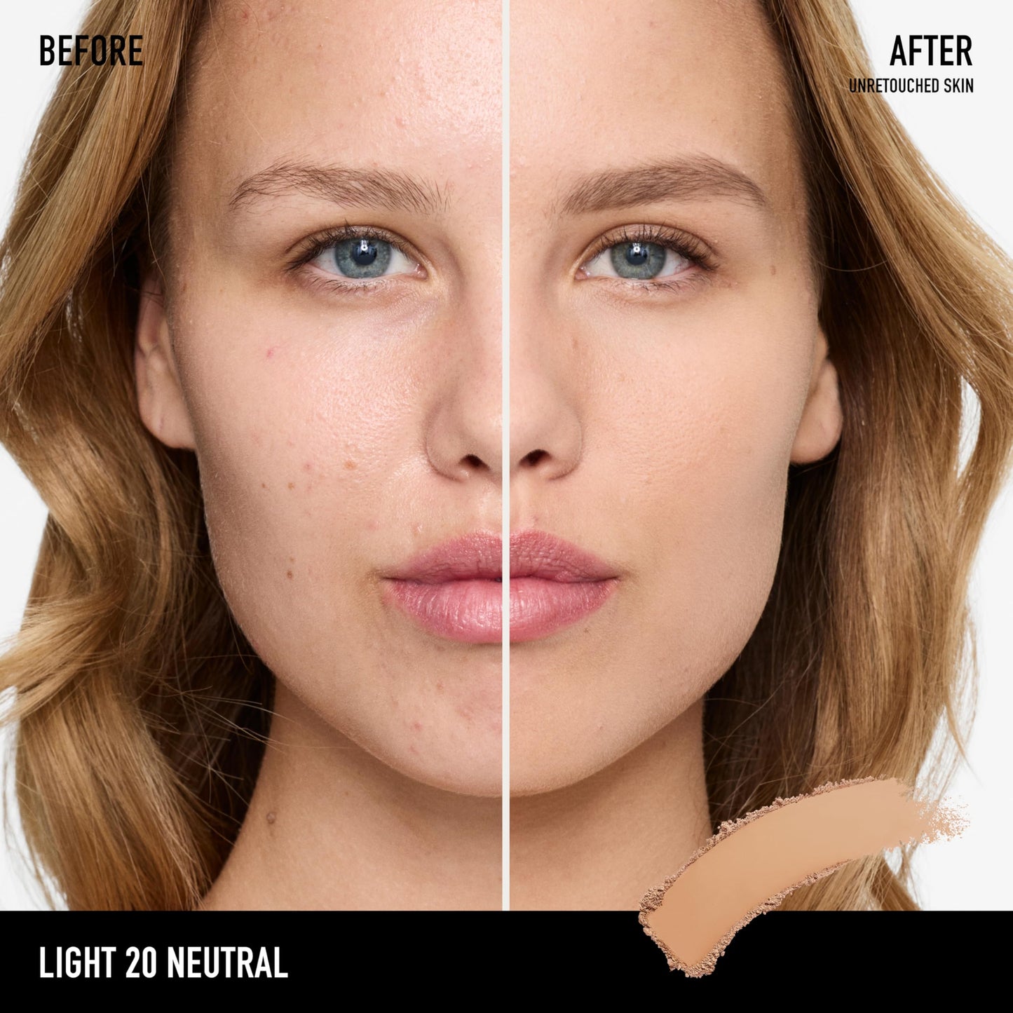 bareMinerals Barepro 24HR Skin-Perfecting Powder Foundation, Matte Pressed Powder Foundation Full Coverage with Plant-Based Squalene, Oil Control, Vegan - Light 20 Neutral