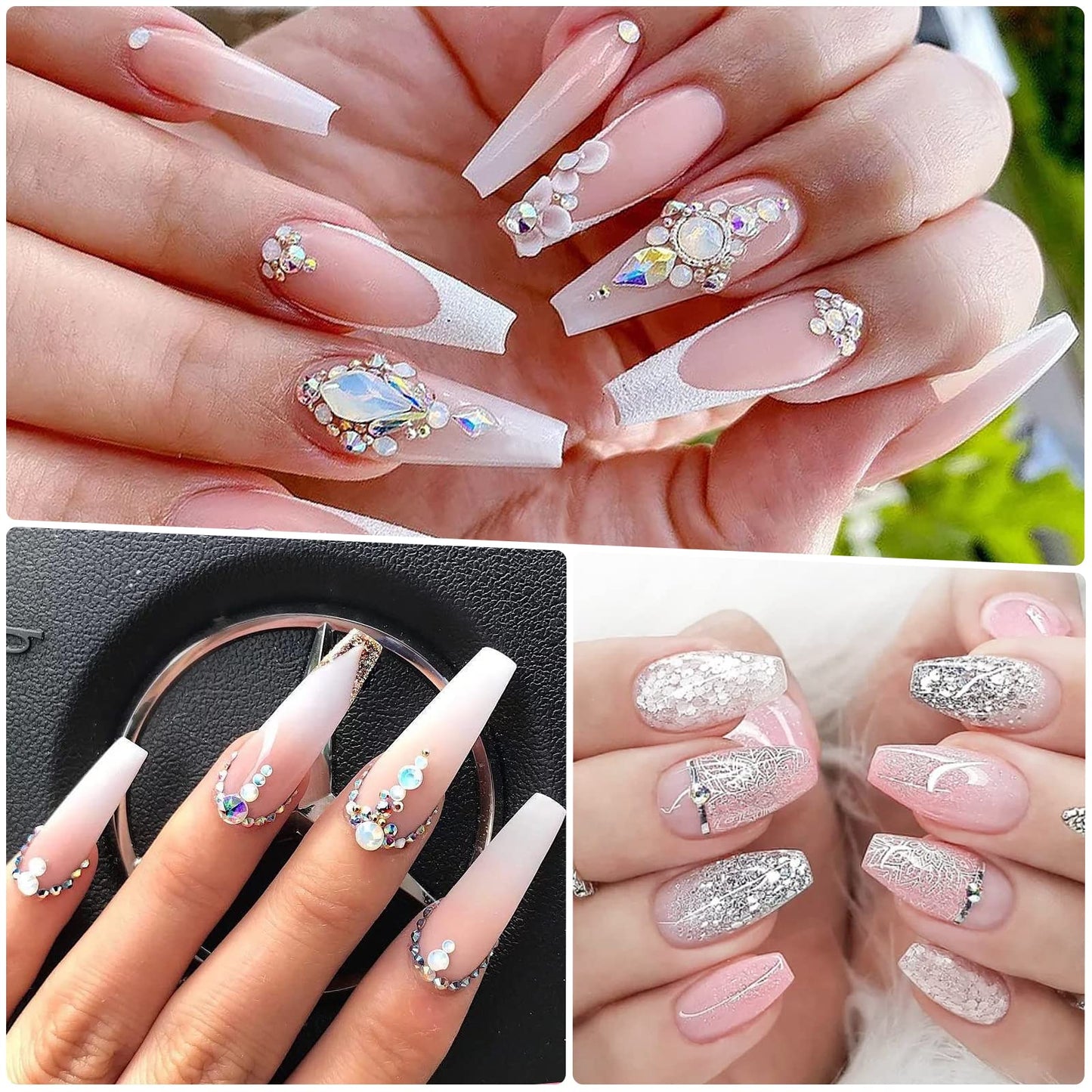 Cooserry 115 In 1 Acrylic Nail Kit - 48 Colors of Glitter Acrylic Powder And Liquid Monomer Set - 5 Pcs Nail Brush And Manicure Tools