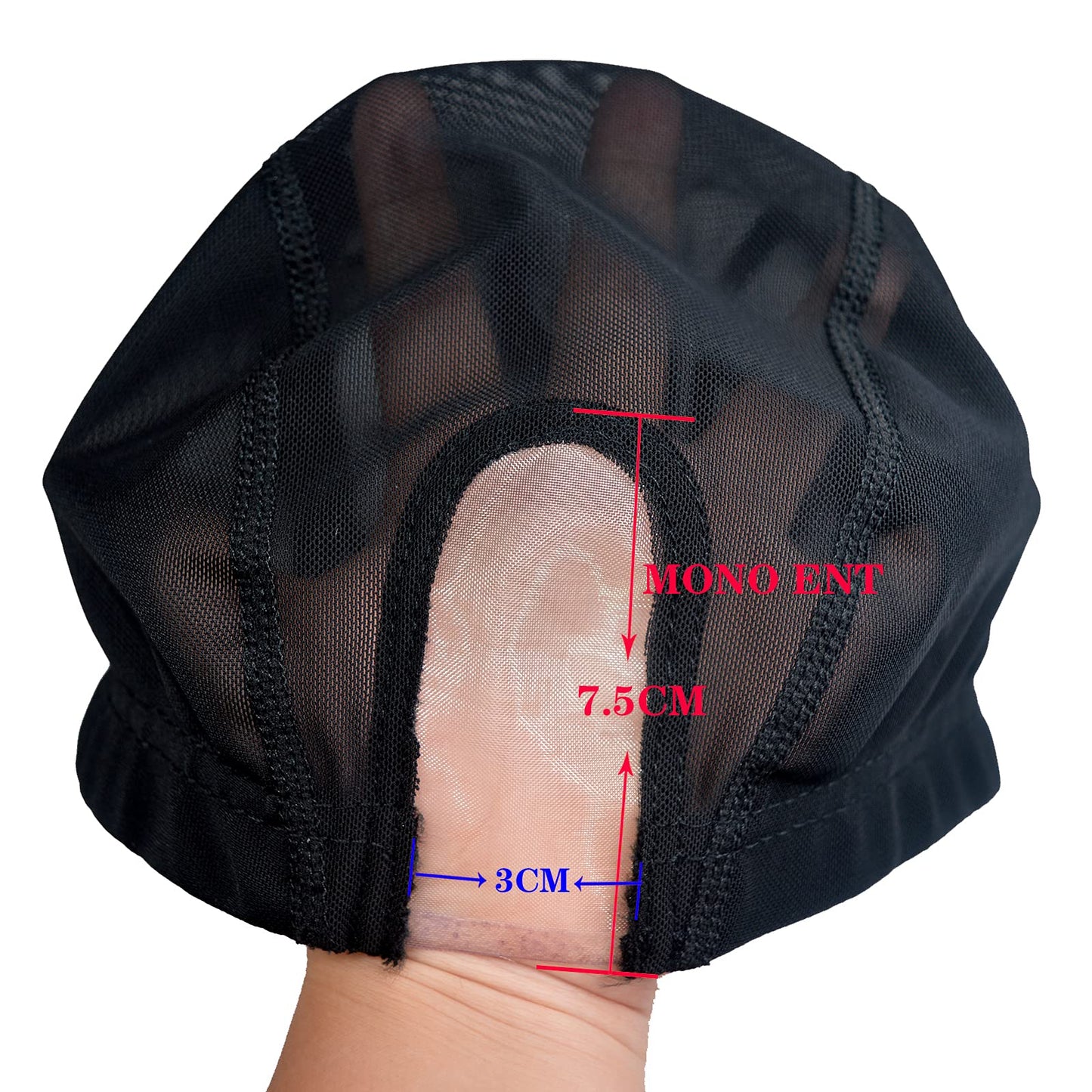 Highshion 5pcs Spandex Mesh Dome Wig Cap For Making wig, Elastic Dome Mesh Cap small holes, Dome caps for men women