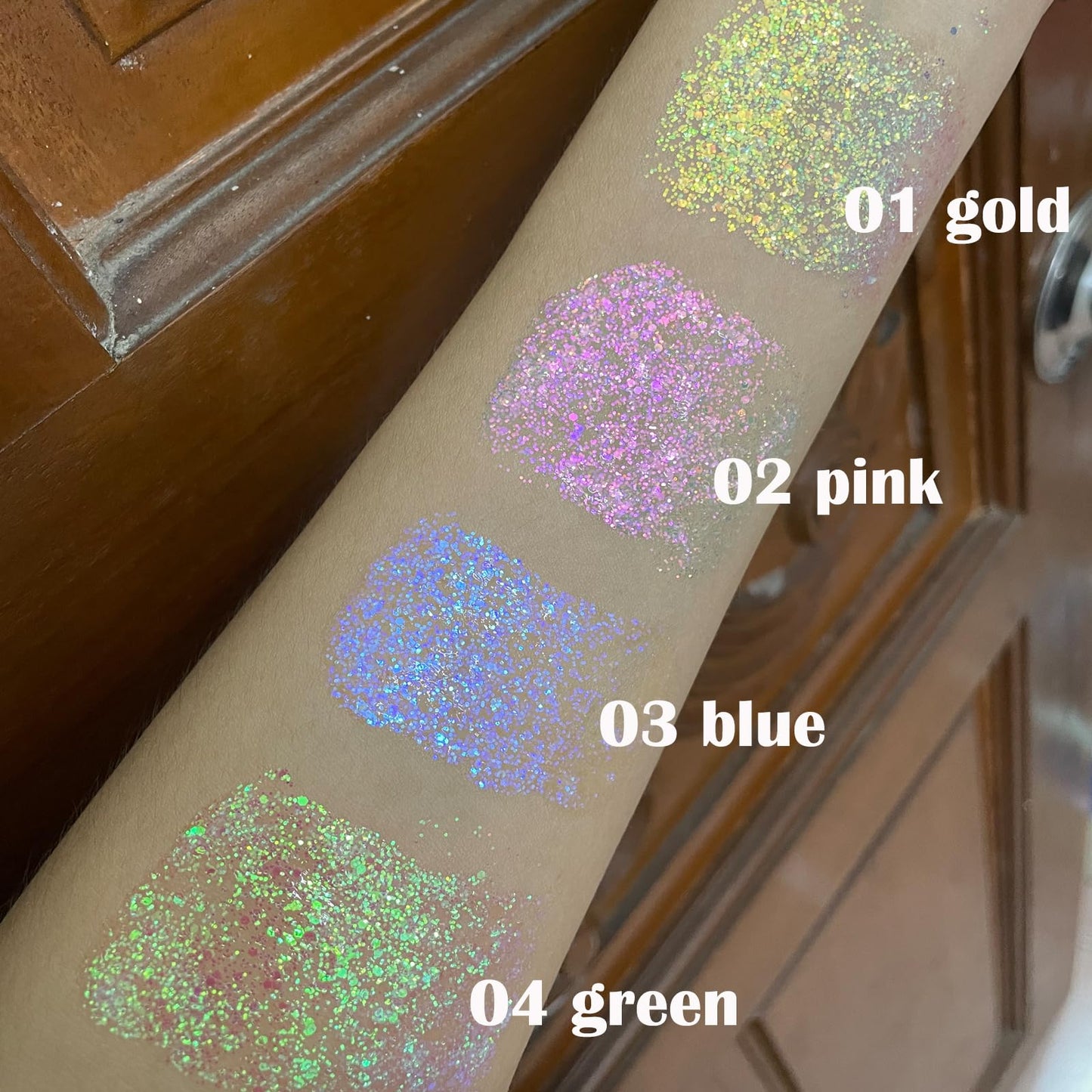 Paminify Light Purple Face Glitter Gel,Mermaid Body Glitter Gel,Singer Concerts Music Festival Rave Accessories,Self-Adhesive Sequins Glitter Body Hair Makeup,Sparkling Chunky for Women(Pink),51ML