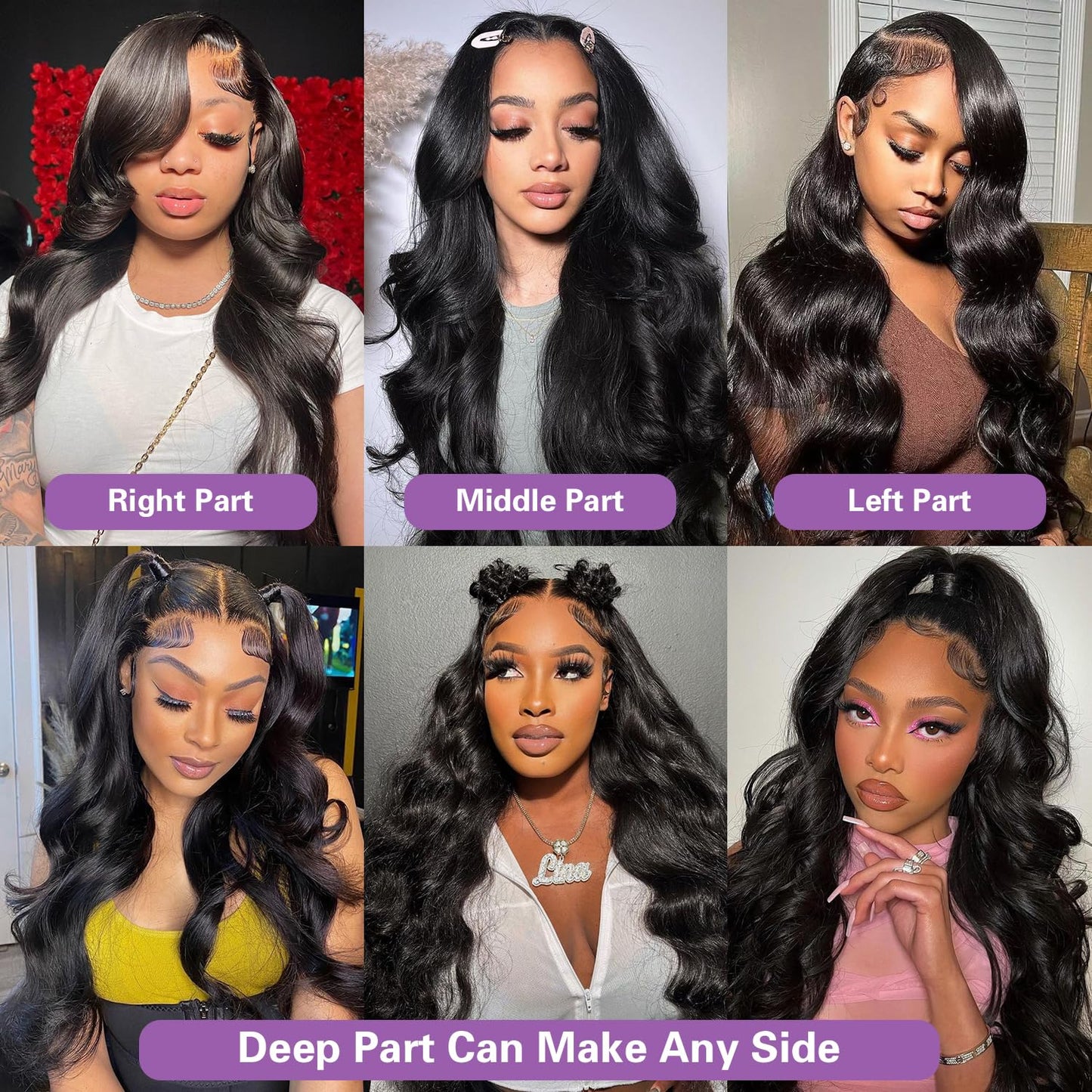 32 Inch Body Wave Lace Front Wigs Human Hair Pre Plucked 13x6 HD Transparent Lace Frontal Wigs Human Hair 180% Density Brazilian Virgin Human Hair Wig for Women with Baby Hair