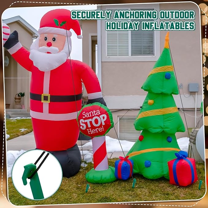 Deekin Plastic Tent Stakes 9 Inch Heavy Duty Tent Pegs Spike Hook Stakes Light Safe Tent Stakes Canopy Stakes for Summer Beach Garden Decorations Camping Outdoor Lawn Tarp